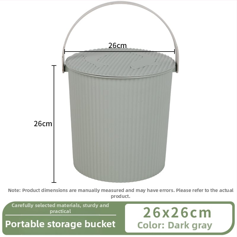 Plastikust hoiukann koos kaanega – kaasaskantav kodune ämber vannitoa jaoks ja kalapüügiks