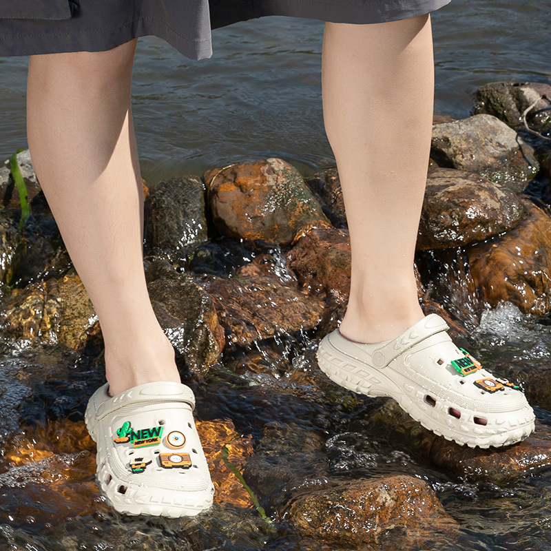 Αντρικά σανδάλια - EVA επάνω μέρος και σόλα, διαπνέοντα, αδιάβροχα, αντιολισθητικά, σόλα με έγχυση, καλοκαίρι 2025, παραθαλάσσιο στυλ με σχέδιο καρτούν