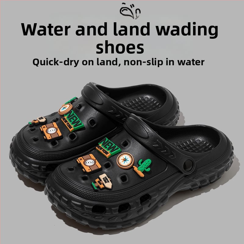 Αντρικά σανδάλια - EVA επάνω μέρος και σόλα, διαπνέοντα, αδιάβροχα, αντιολισθητικά, σόλα με έγχυση, καλοκαίρι 2025, παραθαλάσσιο στυλ με σχέδιο καρτούν