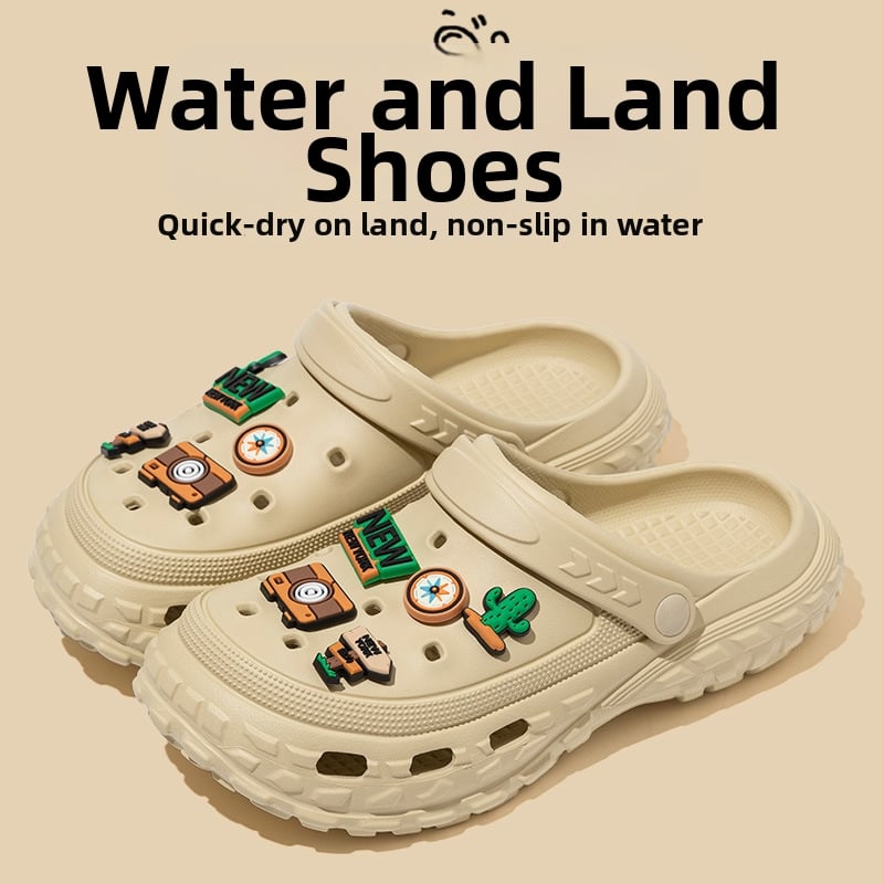 Αντρικά σανδάλια - EVA επάνω μέρος και σόλα, διαπνέοντα, αδιάβροχα, αντιολισθητικά, σόλα με έγχυση, καλοκαίρι 2025, παραθαλάσσιο στυλ με σχέδιο καρτούν