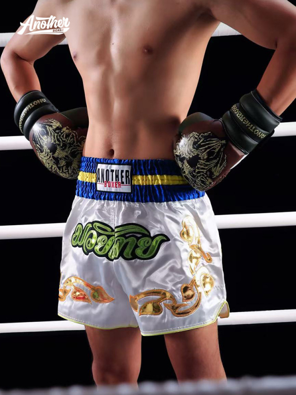 Anotherboxer Muay Thai šortsi – Unisex za odrasle, trening Sanda/Wushu, mješavina kemijskih vlakana, podstava poliester 100%