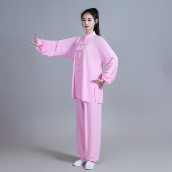 Set masculin Tai Chi – țesătură respirabilă care absoarbe transpirația; Corduroy, Linen; Model: Alt; Potrivit pentru antrenamente Tai Chi