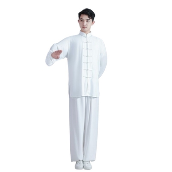 Set masculin Tai Chi – țesătură respirabilă care absoarbe transpirația; Corduroy, Linen; Model: Alt; Potrivit pentru antrenamente Tai Chi