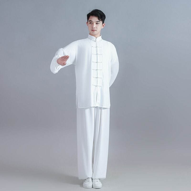 Set masculin Tai Chi – țesătură respirabilă care absoarbe transpirația; Corduroy, Linen; Model: Alt; Potrivit pentru antrenamente Tai Chi