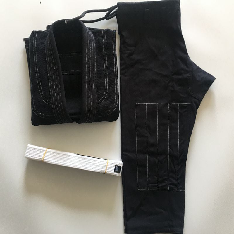 Gi για Brazilian Jiu-Jitsu, ύφασμα 100% βαμβάκι, επένδυση από βαμβάκι, κατάλληλο για πολεμικές τέχνες και αυτοάμυνα