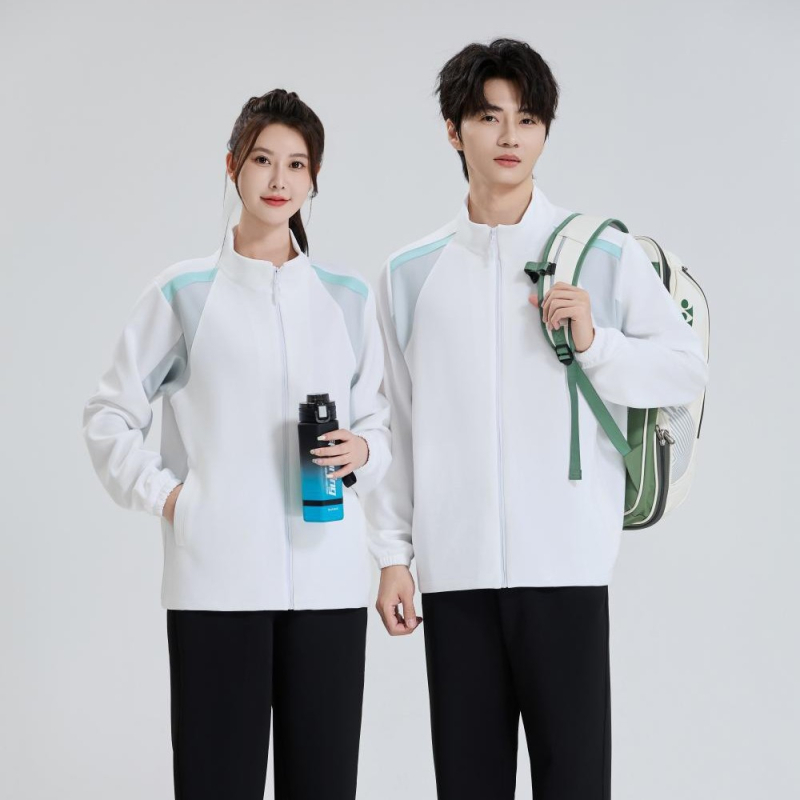 Яке за упражнения и тренировки по бойни изкуства – Унисекс, дълъг ръкав, стойка яка, смес полиестер-еластан 92%/8%