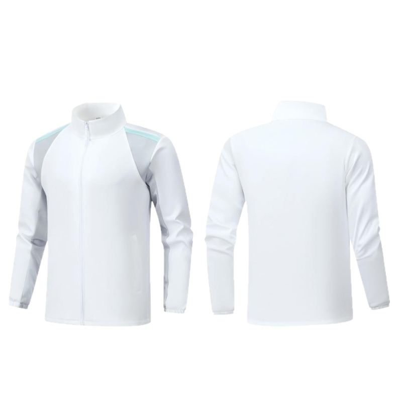 Яке за упражнения и тренировки по бойни изкуства – Унисекс, дълъг ръкав, стойка яка, смес полиестер-еластан 92%/8%