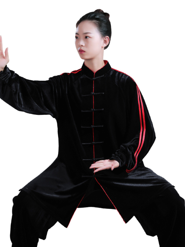 Tai Chi trening kostim, unisex, južno-korejski baršun, 95% poliester, 5% spandeks, za odrasle