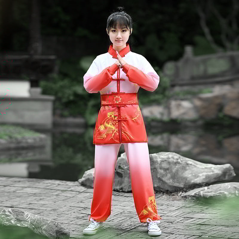 Dječja Tai Chi uniforma – Unisex, za učenike osnovne i srednje škole, mješavina kemijskih vlakana s 98% spandex, podstava pamuk