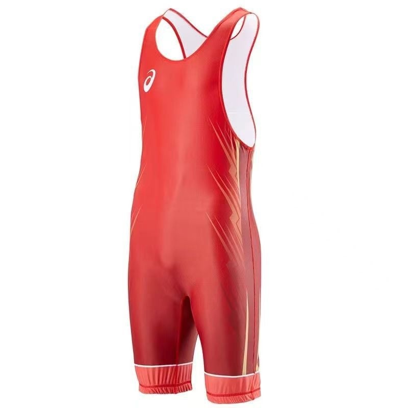 Vienos dalių imtynių kombinezonas su šilumos perdavimo spauda, suaugusiesiems, unisex, audinys iš nailono mišinio su pamušalu iš nailono