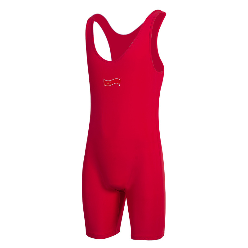 Costum de lupte dintr-o bucată pentru adulți, spandex, căptușit cu spandex, unisex, model solid