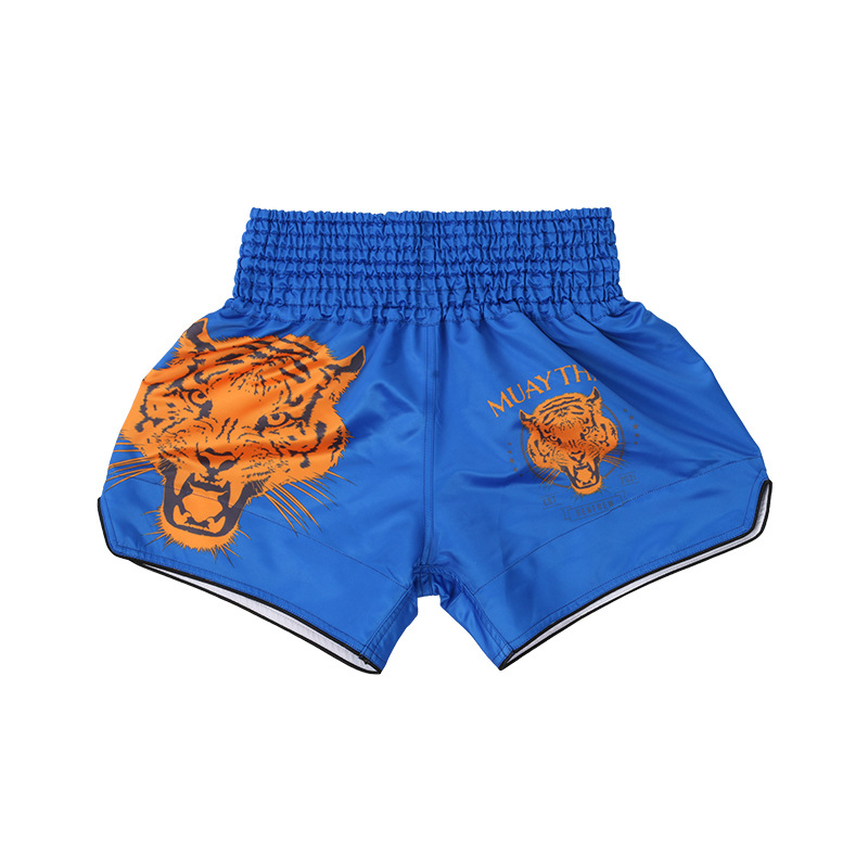MMA borilačke šorceve s motivom tigrove glave, unisex, 100% poliester, podstava od kemijskih vlakana, za sanda