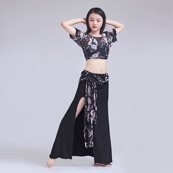 Set za vježbanje Belly Dance s mrežastim materijalom, Spandex 50-70%, proljeće 2023, za žene 25-29