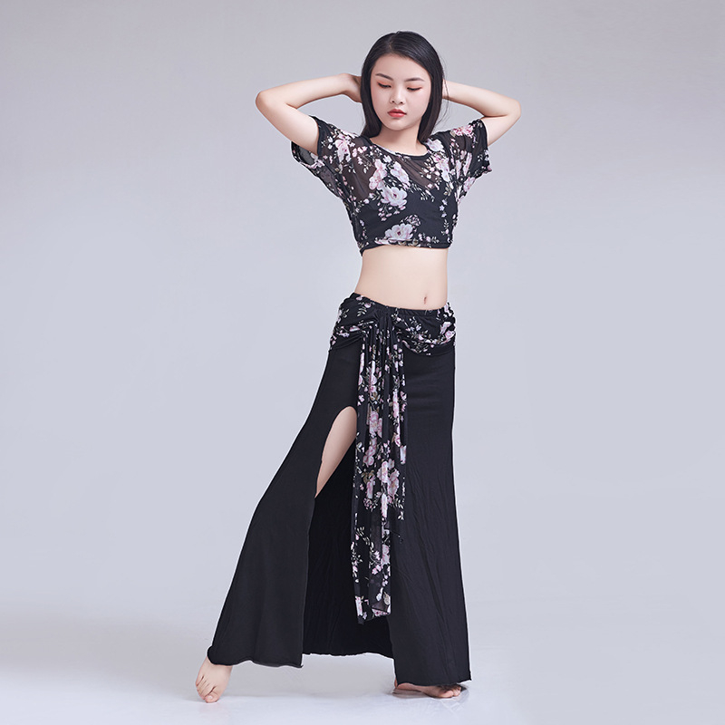 Set za vježbanje Belly Dance s mrežastim materijalom, Spandex 50-70%, proljeće 2023, za žene 25-29