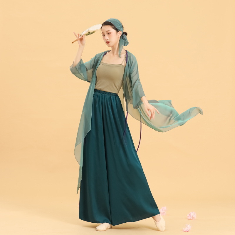 Klasični plesni kostim za izvedbu s prozirnim slojem, ženski scenski kostim, smjesa kemijskih vlakana, 60% poliester, podstava Mulberry Silk