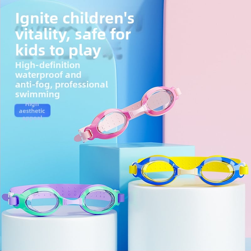 Ochelari de înot pentru copii – Lentile din policarbonat, impermeabili, anti ceață, claritate HD