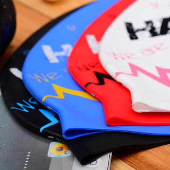 Șapcă de înot din silicon, imprimeu graffiti, pentru adulți, impermeabilă, unisex