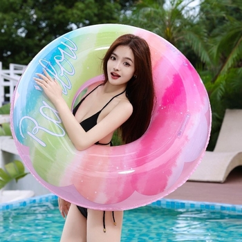 Plivački prsten s dodatnom debljinom i drškom, podlaktni prsten, napuhavajući životni prsten za djecu