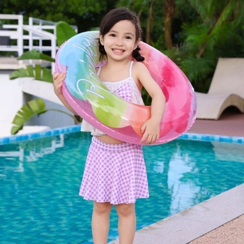 Plivački prsten s dodatnom debljinom i drškom, podlaktni prsten, napuhavajući životni prsten za djecu