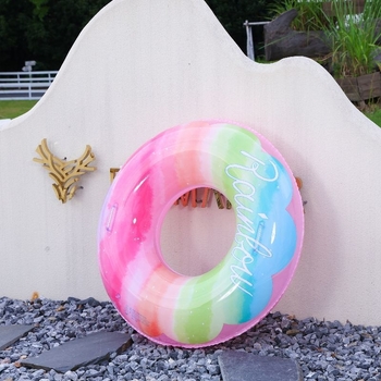 Plivački prsten s dodatnom debljinom i drškom, podlaktni prsten, napuhavajući životni prsten za djecu