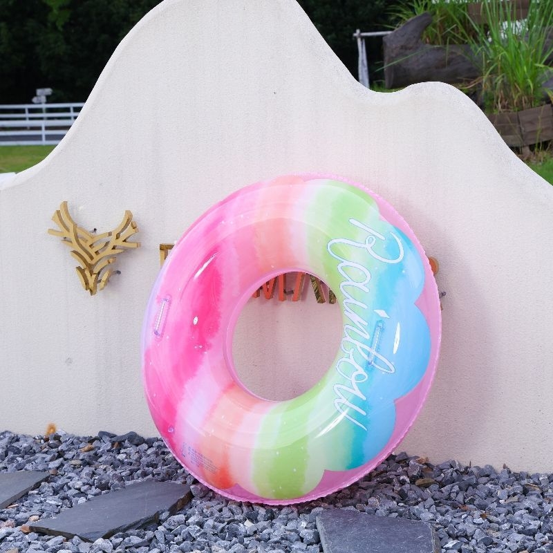 Plivački prsten s dodatnom debljinom i drškom, podlaktni prsten, napuhavajući životni prsten za djecu