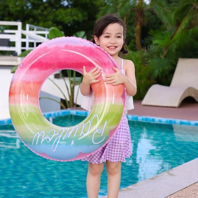 Plivački prsten s dodatnom debljinom i drškom, podlaktni prsten, napuhavajući životni prsten za djecu
