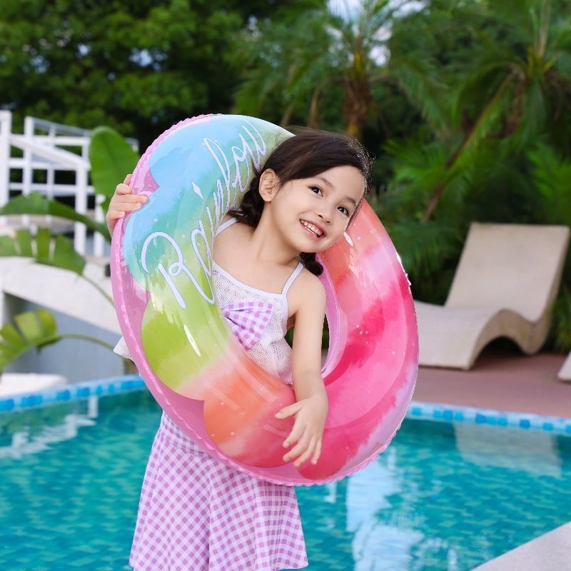 Plivački prsten s dodatnom debljinom i drškom, podlaktni prsten, napuhavajući životni prsten za djecu