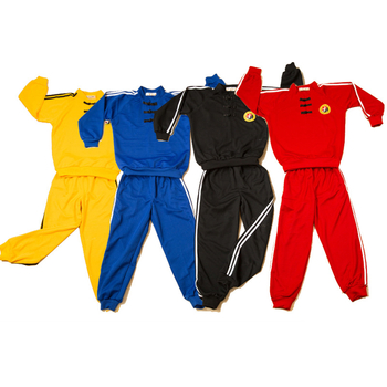 Dječji Wushu trening kombinezon s dugim rukavima, unisex, materijal: smjesa kemijskih vlakana, podstava: 100% poliester