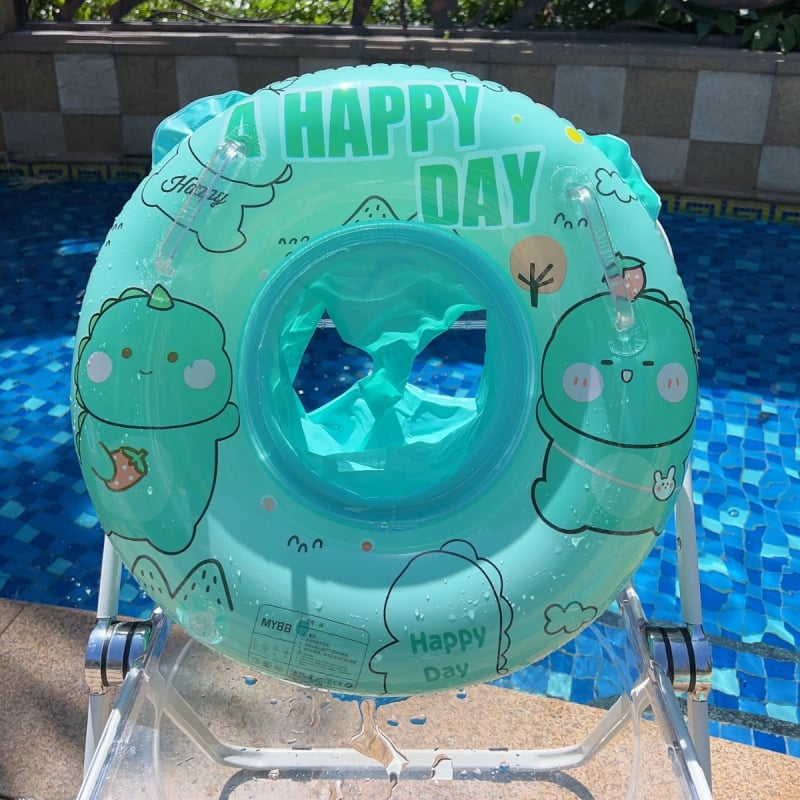 Dječji pojačani plivački prsten s ručkom — Materijal: ekološki PVC; Debljina PVC: 18; Uzorak: tisak