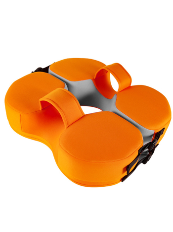 Inel de înot pentru copii, fără aerisire, pentru poziționare pe burtă sau pe spate — potrivit pentru piscină și parc acvatic; vârsta 0–3 ani; Material: Strat interior solid polimerizat cu microcapsule + țesătură 3D respirantă