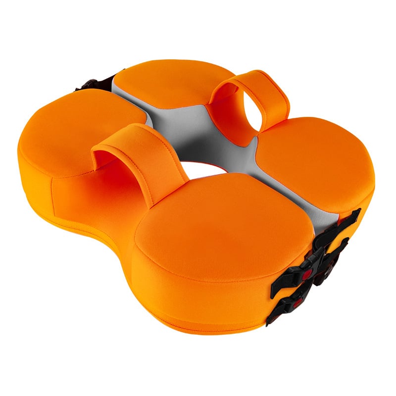 Inel de înot pentru copii, fără aerisire, pentru poziționare pe burtă sau pe spate — potrivit pentru piscină și parc acvatic; vârsta 0–3 ani; Material: Strat interior solid polimerizat cu microcapsule + țesătură 3D respirantă