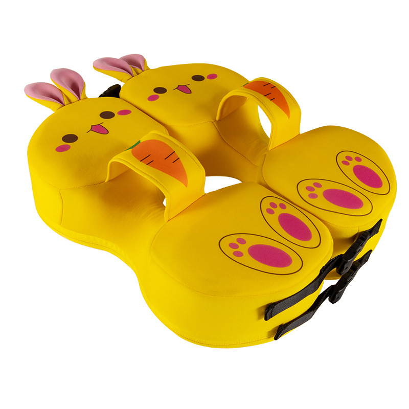 Inel de înot pentru copii, fără aerisire, pentru poziționare pe burtă sau pe spate — potrivit pentru piscină și parc acvatic; vârsta 0–3 ani; Material: Strat interior solid polimerizat cu microcapsule + țesătură 3D respirantă