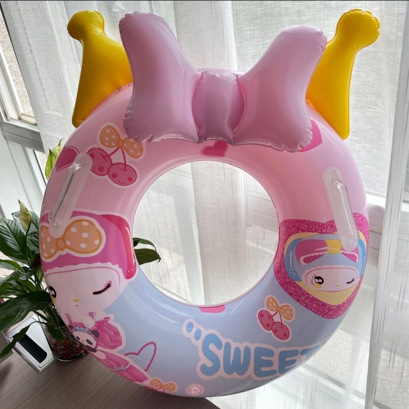 Dječji napuhljivi plivački prsten s motivom životinja, Xia Le, PVC 0,18 mm, za plivanje i hodanje u plićaku