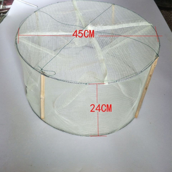 Χειροποίητο δίχτυ αλιείας, κυκλική παγίδα για ψάρια και γαρίδες, εργαλείο αλιείας