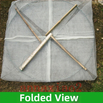 Rankų darbo žvejybos tinklas, apvali gaudymo priemonė žuvims ir krevetėms, žvejybos įrankiai