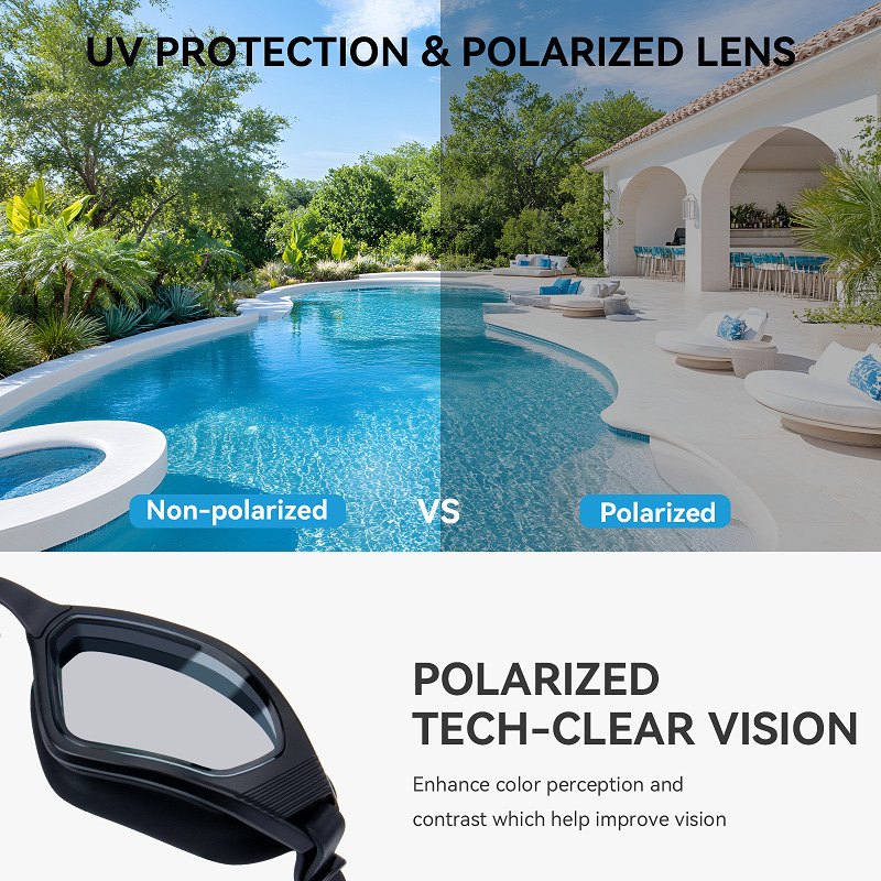 Set ochelari de înot profesional pentru concurs și cască de înot – anti-ceață, impermeabili, lentile din silicon, pod nazal înlocuibil, pentru copii