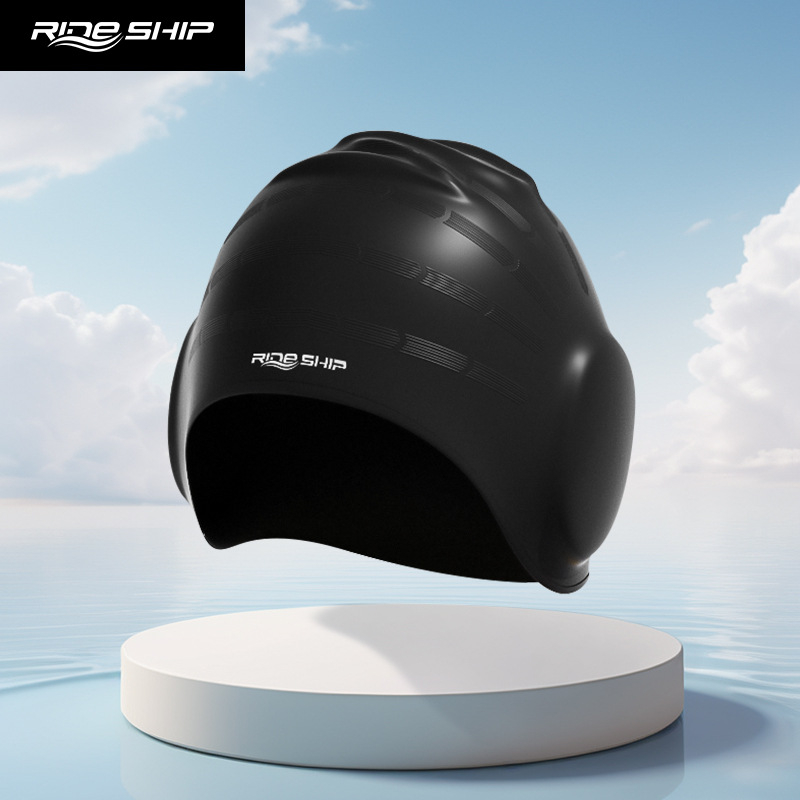 Ride Ship Cască de înot din silicon pentru adulți, potrivită pentru înot și trecere prin apă