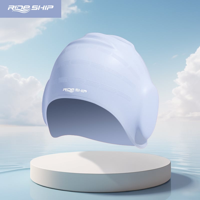 Ride Ship Cască de înot din silicon pentru adulți, potrivită pentru înot și trecere prin apă