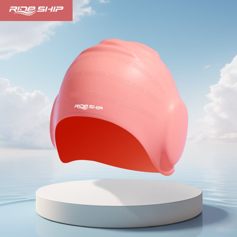 Ride Ship Cască de înot din silicon pentru adulți, potrivită pentru înot și trecere prin apă