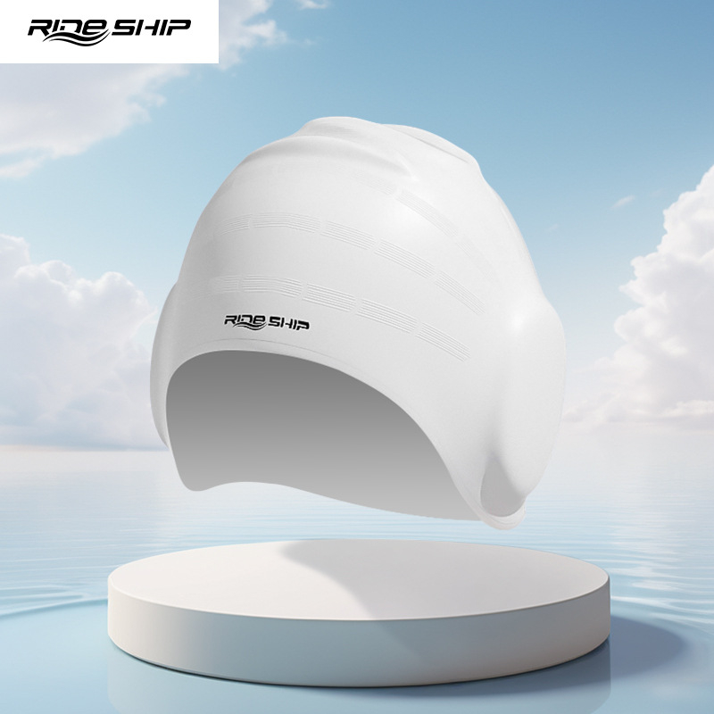 Ride Ship Cască de înot din silicon pentru adulți, potrivită pentru înot și trecere prin apă