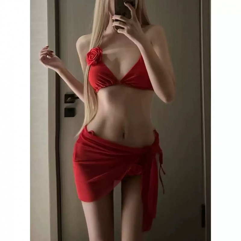 Trojodjelni bikini set s trakicama i umetkom za dojke - brzo sušeći najlon 82%, podstava poliester 18%, 250 g