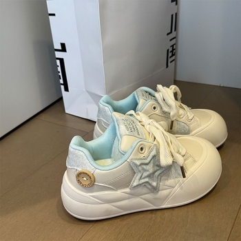 Γυναικεία Παπούτσια από μικροϊνέρ Δέρμα, Παχιά Σόλα, Στρογγυλή Μύτη, Λατέξ Εσωτερική Πάτος, Σόλα από Αφρό