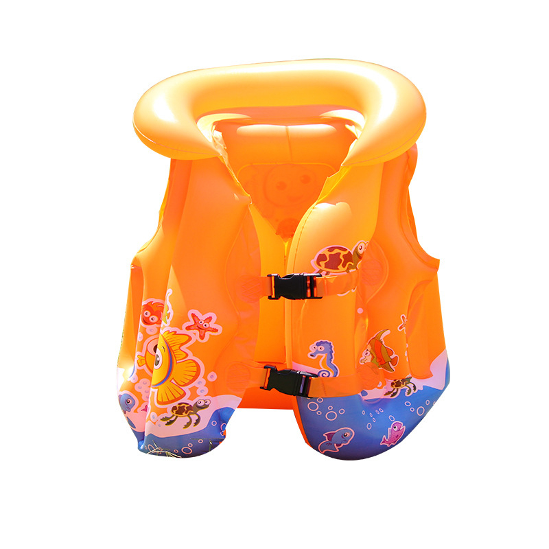 Dječji napuhivi prsluk za plivanje, PVC materijal, crtani uzorak, pogodna za plivanje i zabavu u vodi
