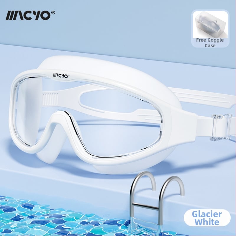 MACYO ochelari de înot antifog, HD, ramă mare, pentru adulți, lentile PC