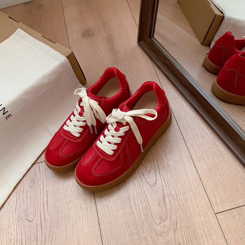 Γυναικείες δερμάτινες αθλητικές παπούτσια με εσωτερική αύξηση ύψους, με κορδόνια, λεοπάρ εκτύπωση, ρετρό Forrest Gump στυλ, 2025 φθινοπωρινό-χειμερινό (Άνω μέρος: δέρμα; Ύψος φτέρνας: 6–8 cm; Κλείσιμο: κορδόνια; Εσωτερικό: μικροΐνες; Σόλα: καουτσούκ)