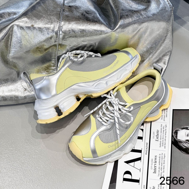 Γυναικεία παπούτσια τύπου dad shoes με επάνω μέρος από γνήσιο δέρμα, εσωτερικό από δίχτυ, ανύψωση ύψους 6-8 cm, διαπνοή, ελαφριά, μπροστινό ιμάντα κλείσιμο