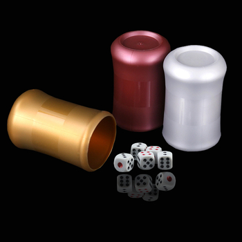 Шейкър за зарове за бар и KTV, PP пластмаса, стил филет, персонализирано лого, опаковка 100 бр.