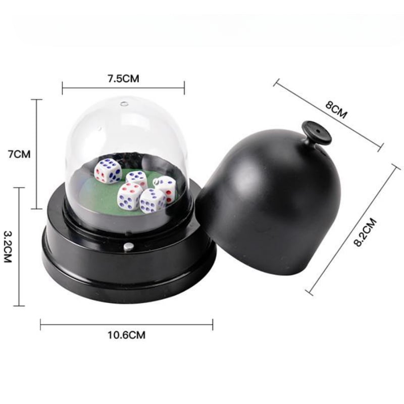 Електрически комплект за зарове с ABS чаша за зарове, чаша с заоблени ъгли и четири страни, 48 броя в опаковка, произход Zhejiang, подходящ за шах и игри с карти