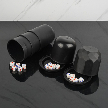 Комплект чаши за зарове за барове и KTV — PP материал, заоблени ъгли, форма: друга, опаковка 30/60, подходящи за шах и карти