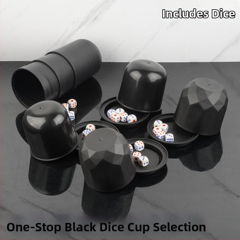 Комплект чаши за зарове за барове и KTV — PP материал, заоблени ъгли, форма: друга, опаковка 30/60, подходящи за шах и карти